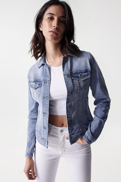 Produktbild Salsa Jeans Jeansjacken Denim Trucker Jacket (XL)