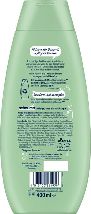 Produktbild Schwarzkopf Shampoo 7 Kräuter 400ml (400 ml, Flüssiges Shampoo)