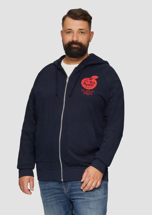 Produktbild s.Oliver Sweatshirt Jacke Sweatjacke mit Kapuze (3XL)