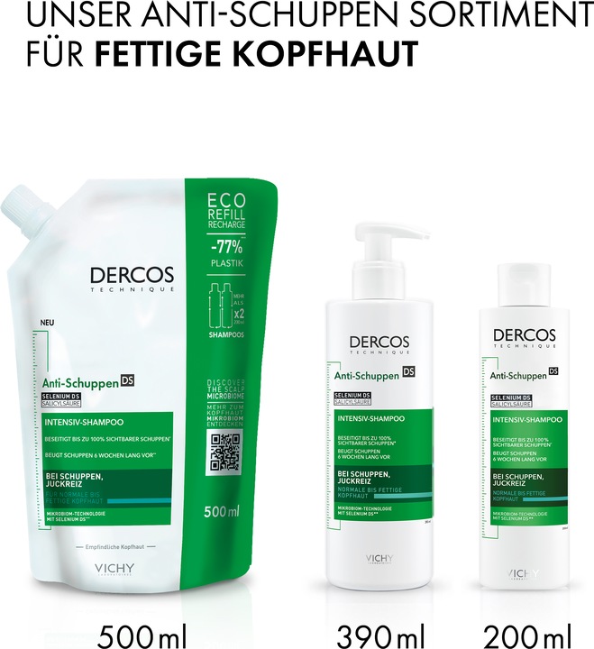 Image du produit Vichy Dercos Anti-Schuppen Shampoo für normale bis fettige Kopfhaut (200 ml, Shampoing liquide)