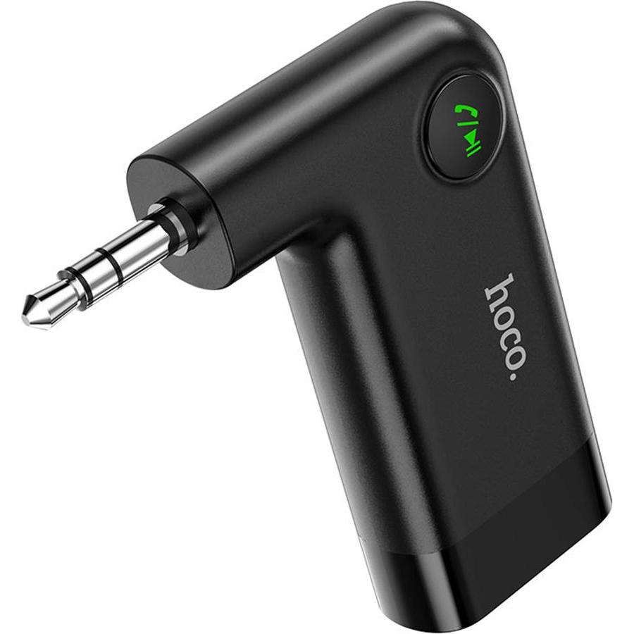 Hoco - Audio Adapter Bluetooth Dawn (E53) - Aux Jack 3.5mm - Black (Ricevitore), Adattatore audio Bluetooth, Nero