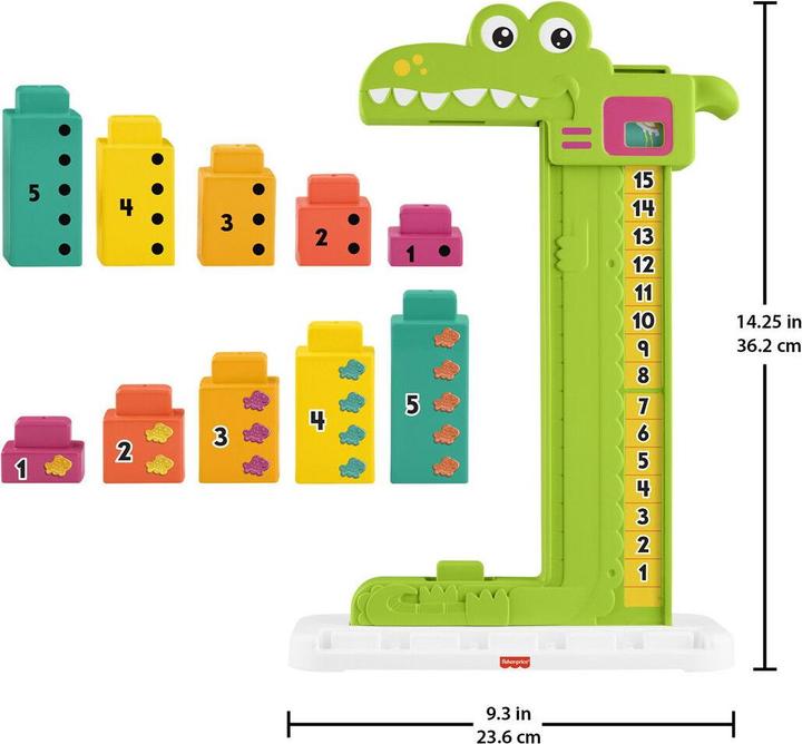 Produktbild Fisher-Price Mein Zahlen-Krokodil (Deutsch, Französisch, Schweizerdeutsch, Italienisch, Englisch)
