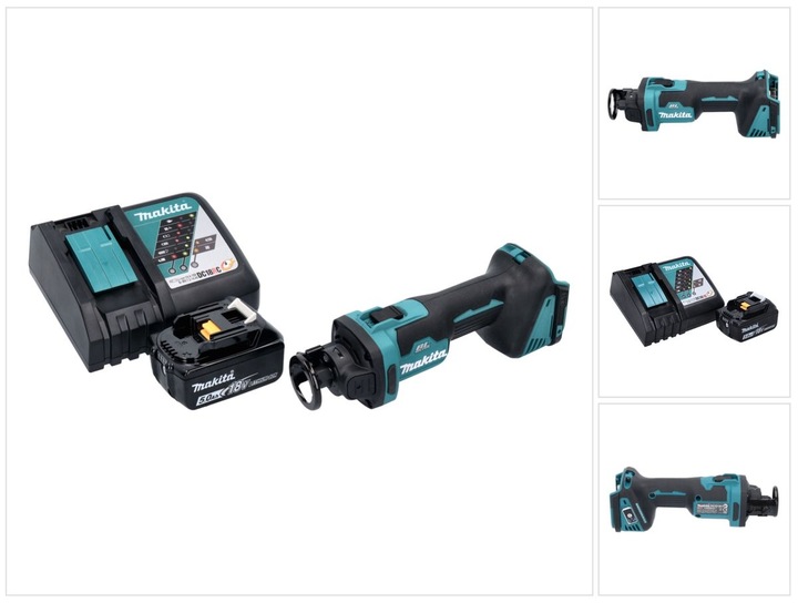 Actual product image Makita DCO 181 RT1 Battery rotary cutter 18 V 32000 rpm brushless + 1x battery 5.0 Ah + charger