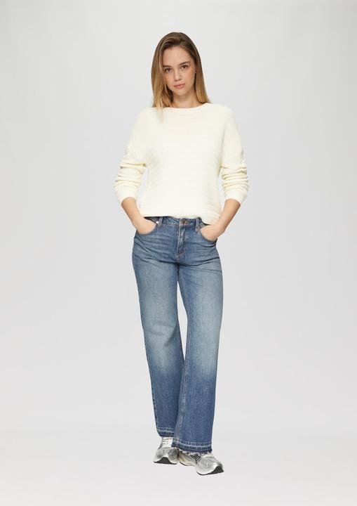 Immagine prodotto s.Oliver Strickpullover Baumwollmix-Pullover mit Strukturmuster (XL)