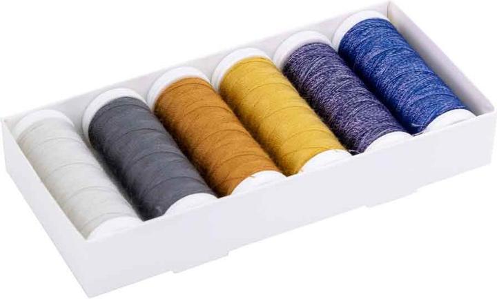 Image du produit Kit de fils de jeans en 6 couleurs x 150m (150 m)