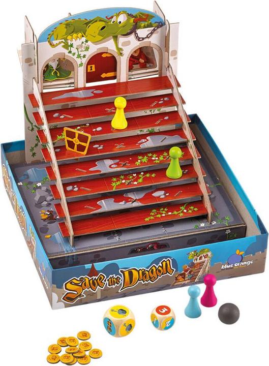 Produktbild Blue Orange BLOD0098 - Save The Dragon - Brettspiel, für 2-4 Spieler, ab 5 Jahren (Italienisch)