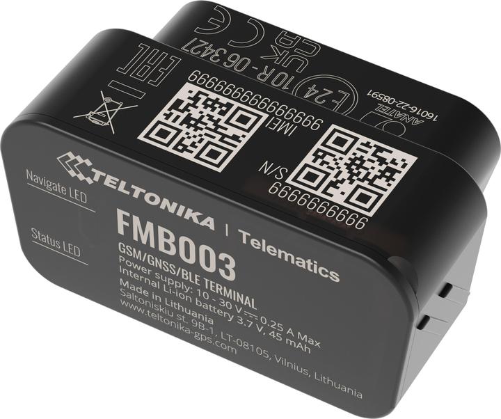 Produktbild Teltonika FMB003 Ultra-Small OEM OBDII PnP Tracker mit GNSS, GSM, BLE 4.0, CAN Bus Data Fleet Management