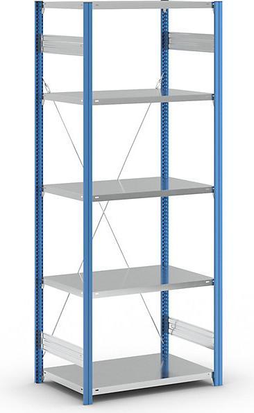 Actual product image eurokraft pro Shelf plug-in rack, blue / galvanized