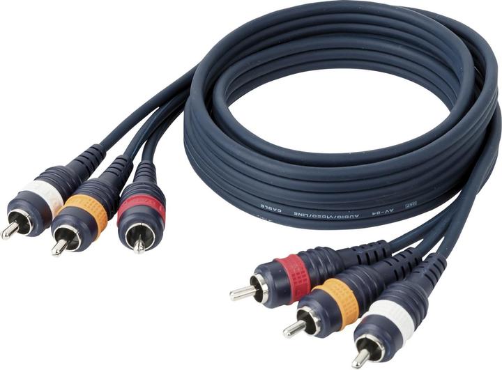 Actual product image DAP-Audio FL47 - 2x RCA + 1x Digital cable 1.50 m (1.50 m, Cinch Cables)