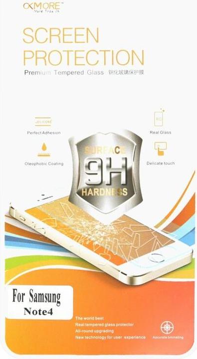 Produktbild Okmore 9H Displayschutzfolie Glas Samsung Note 4 (1 Stück, Samsung Galaxy Note 4, Samsung Galaxy Note 4 Duos)