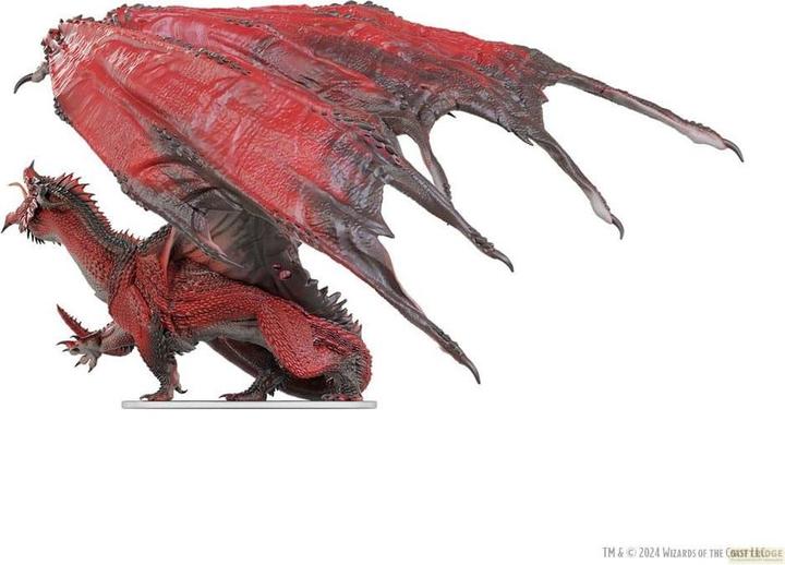 Actual product image Wizkids D&D Icons of the Realms miniature pre-painted Adult Red Dragon Tyrant 18 cm