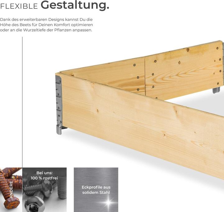 Produktbild tectake Hochbeet