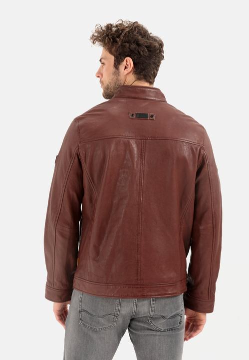 Actual product image Camel Active Leather blouson with stand-up collar (48)