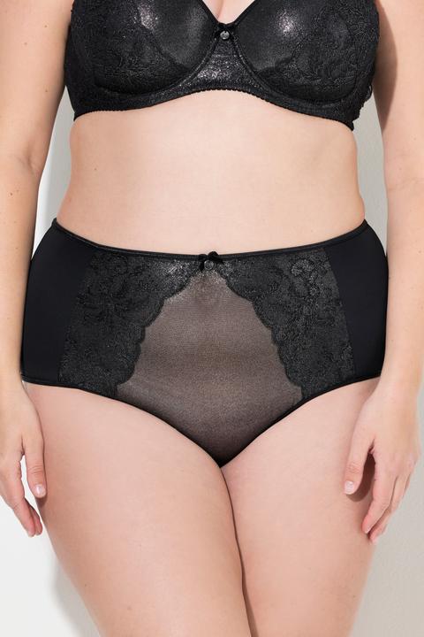 Produktbild Ulla Popken Maxislip, Silber-Schimmer, Spitze (60, Einzelpack)