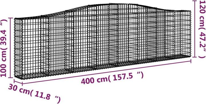 Produktbild vidaXL Gabionenkorb