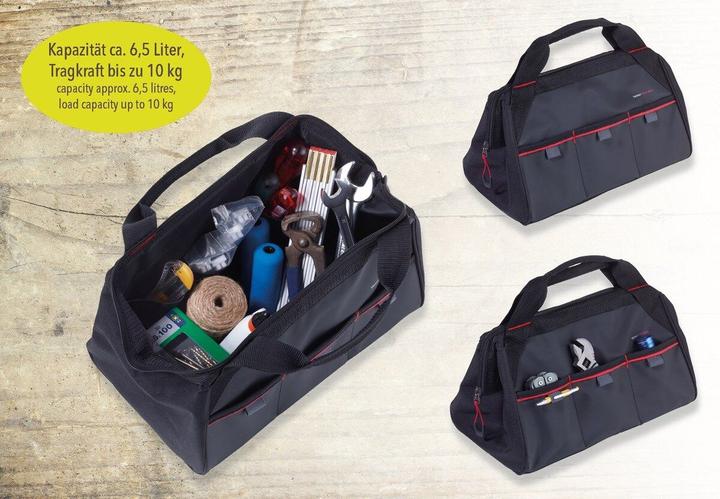 Image du produit Troika TOOL BAG Caisse à outils, noir/rouge (9 pièces)