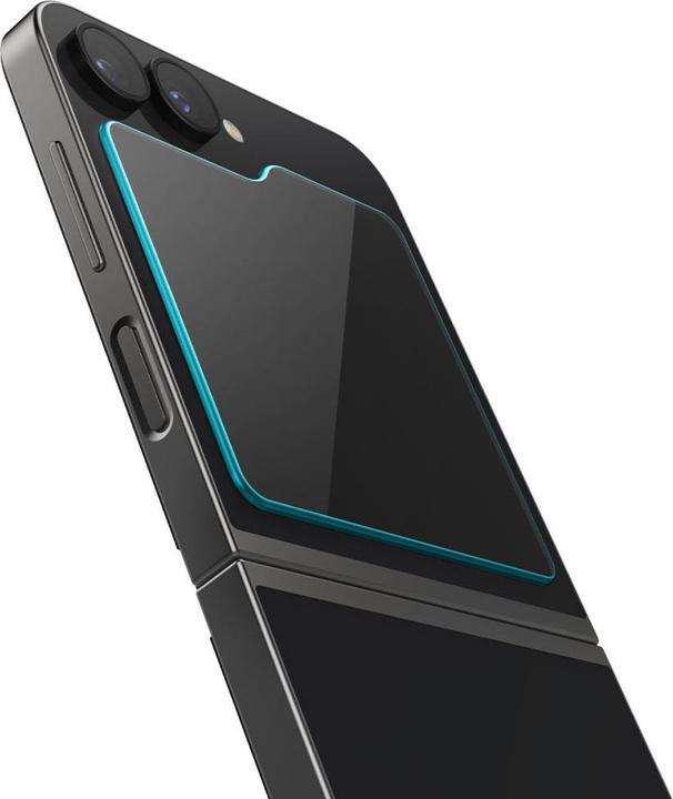 Produktbild Spigen EZ Fit Gehärtetes Glas Clear Displayschutzfolie Samsung Galaxy Z Flip 6 2-Pack (2 Stück, Samsung Galaxy Z Flip6)