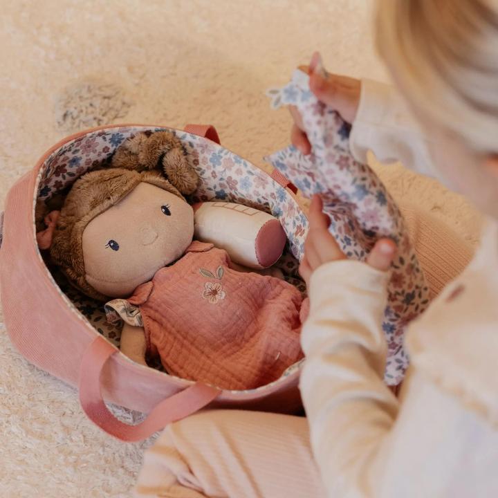 Produktbild Little Dutch Babypuppe im Körbchen Rosa GRS