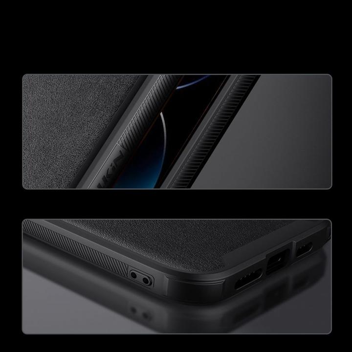 Actual product image Nillkin CamShield Leather S Case iPhone 14 Pro Max cover with camera cover black (Apple iPhone 14 Pro Max)