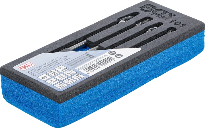 Produktbild BGS HSS-Fräser-Satz, extra lang | 4-tlg.