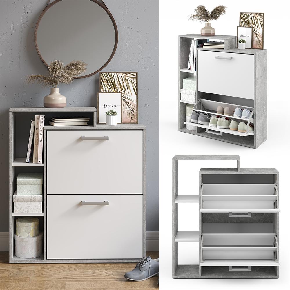 Thumbnail - Vicco, Schuhschrank, Orlando (80 x 24.5 x 90 cm)