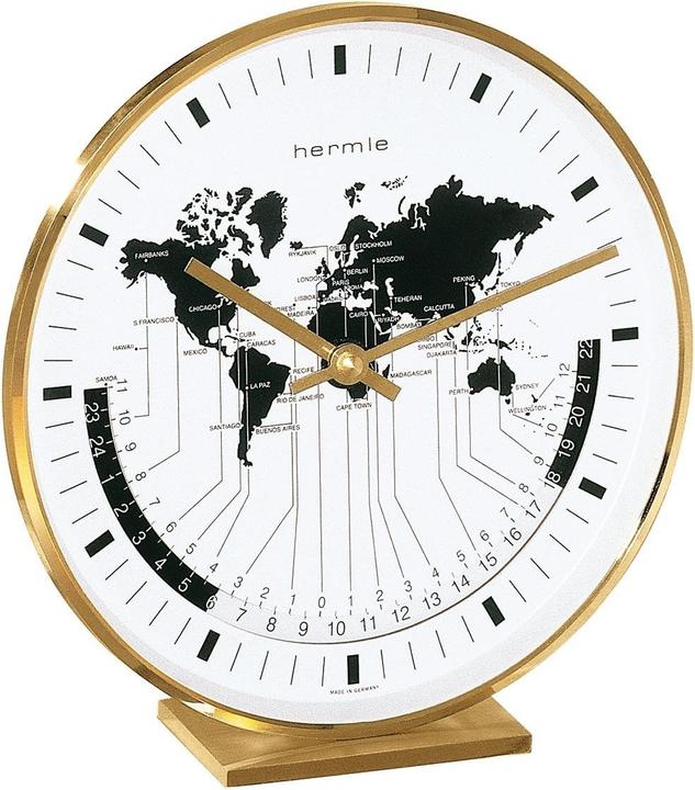 Hermle Tafelklok mit Quarzuhrwerk, goldfarben