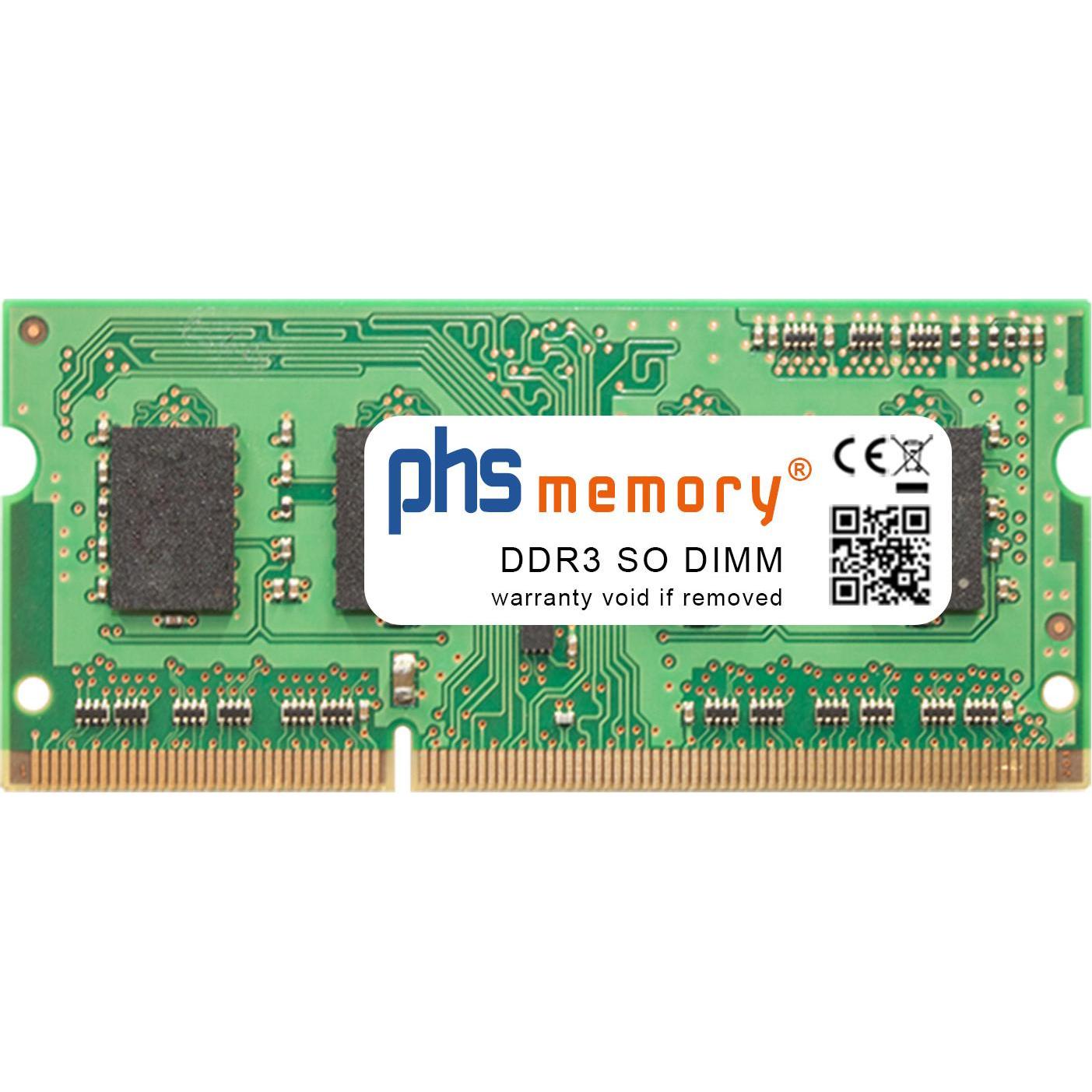 PHS-memory 2GB RAM Speicher für Asus Eee PC R105D DDR3 SO DIMM 1333MHz PC3-10600S (Asus Eee PC R105D, 1 x 2GB), RAM Mode...