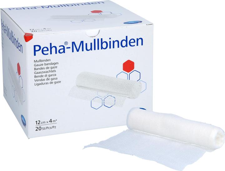Produktbild Hartmann Mullbinden 4 m x 12 cm / 20 Stk.