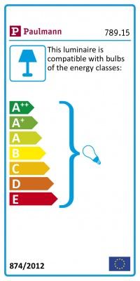 Energie-Label Paulmann Wandleseleuchte Devara (E27)