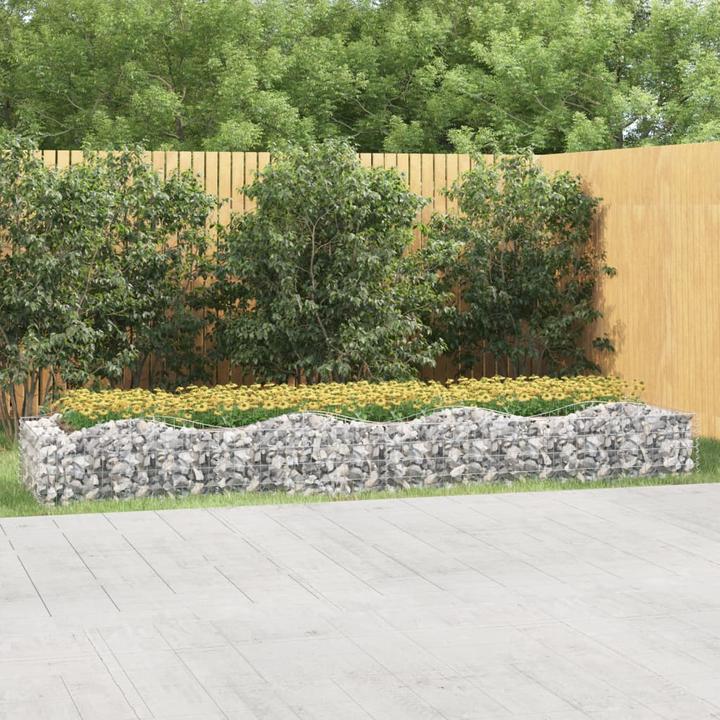 Actual product image VidaXL Gabionen-Hochbeet mit Hochbogen Verzinktes Eisen