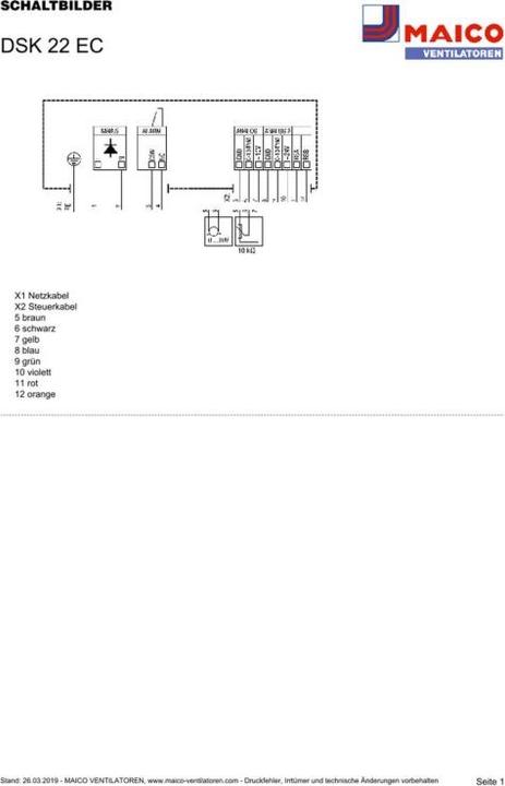 Produktbild Maico MAI DSK 22 EC SchallgedÃ¤mmter Radial-Kanalventilator, EC-Mot