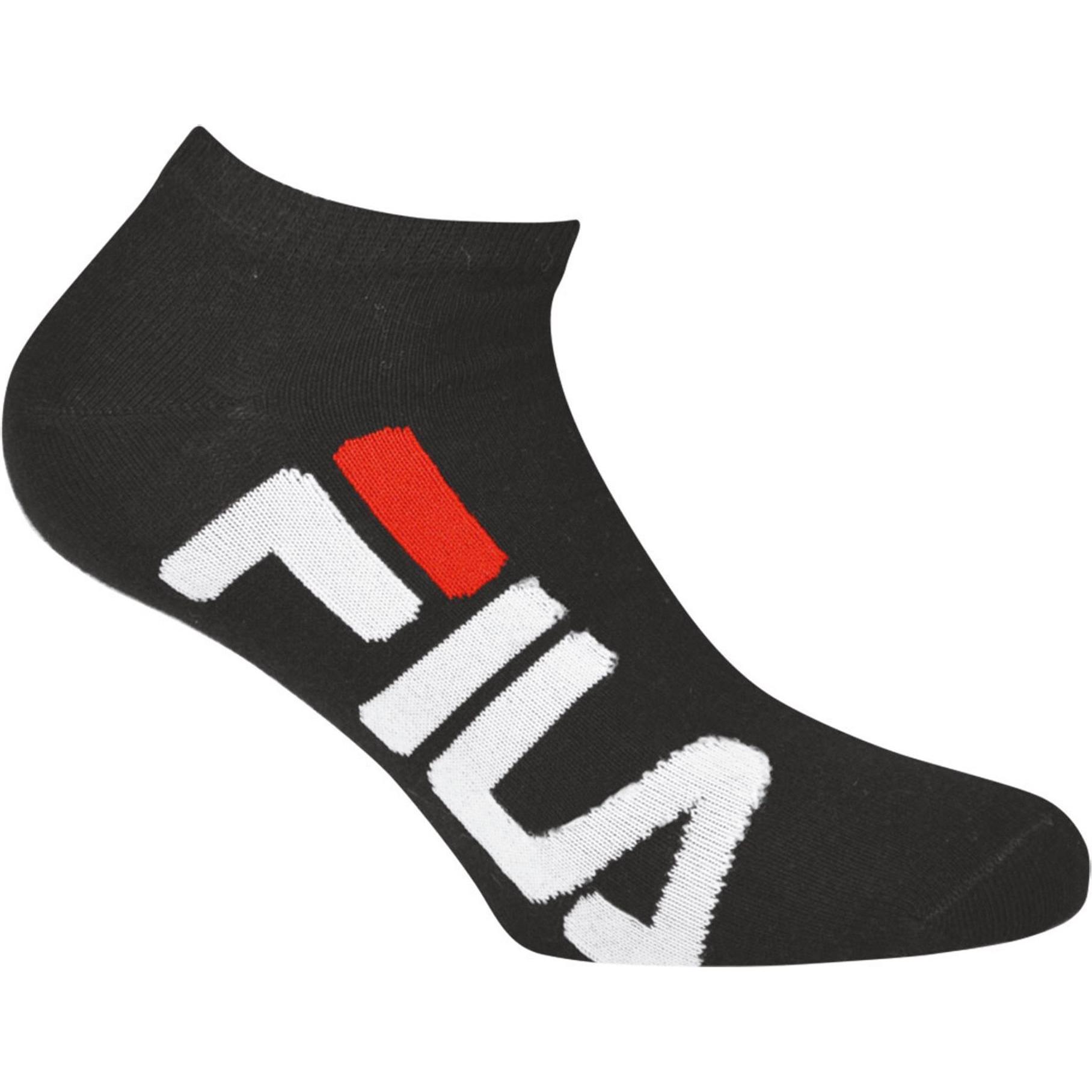 Thumbnail - FILA, Damen, Socken, Sneakersocken, Schwarz, (2er Pack, 35 - 38)