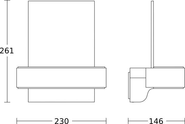Produktbild Steinel L 820 SC SI Up- & Downlight House number 087579 LED-Aussenwandleuchte mit Bewegungsmelder, L (5 m)