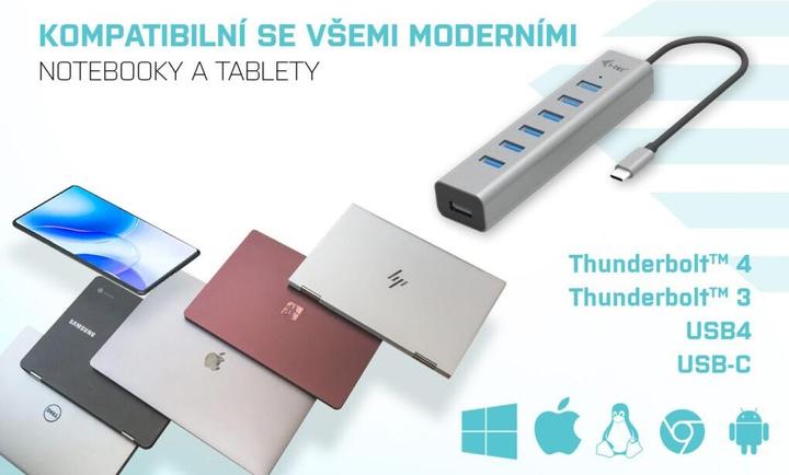 Produktbild i-tec C31HUBMETAL703 (USB-A, USB-C, 7 Ports)