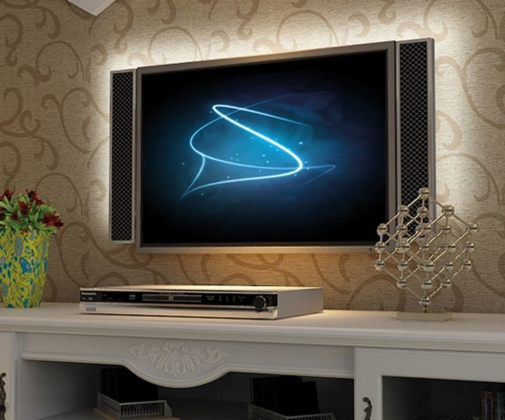 Actual product image König Design LED Stripe Set TV Backlight USB, 4x 50cm, warm white 3000K TV Ambient (40 cm, Indoor)