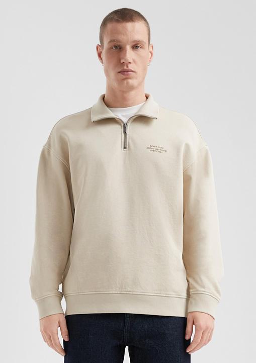 Produktbild s.Oliver Sweatshirt Gewaschener Sweat-Troyer mit Brustprint (S)