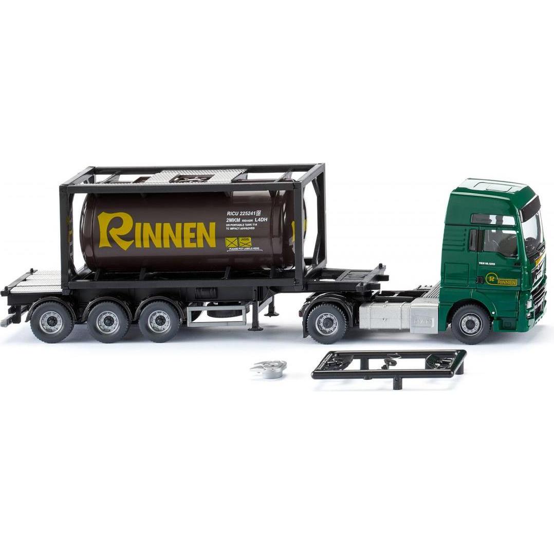 Thumbnail - Wiking H0 MAN TGX Tankcontainersattelzug "Rinnen"