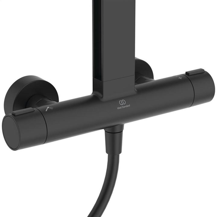 Actual product image Ideal Standard Shower system Alu+: Ceratherm shower thermostat 2 shelves, 2F hand shower, 2F overhead shower