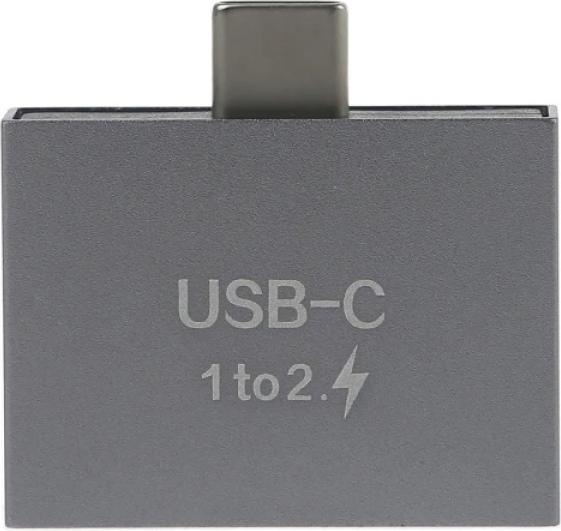 Productafbeelding PowerGuard USB-C naar dubbele USB-C Splitter Laadadapter (USB Type C, USB Type C)