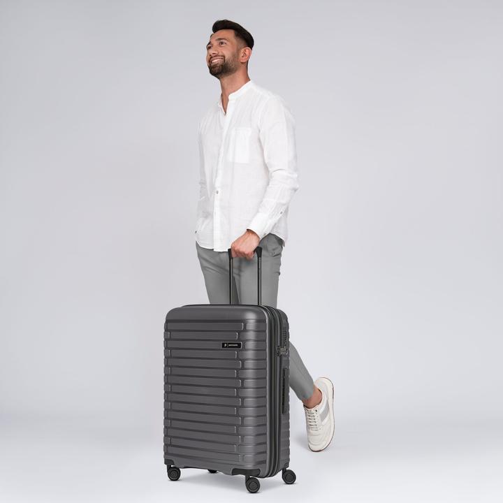Actual product image Pactastic Collection 04 THE MEDIUM + 4-wheel trolley M 66 cm with stretch fold (67 l)