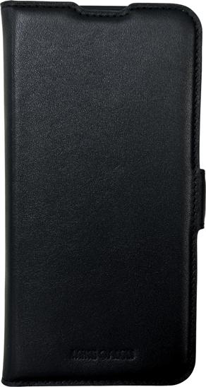 Actual product image Mike Galeli Book cover genuine leather Fabio black (Apple iPhone 15)