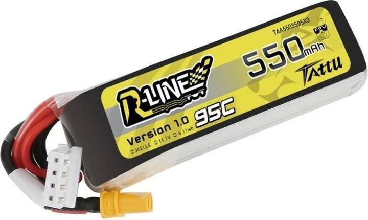 Produktbild Tattu Akumulator R-Line 550mAh 11.1V 95C 3S1P XT30 (11.10 V, 550 mAh)