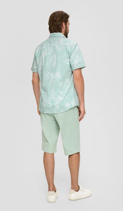 Produktbild s.Oliver Hemd Kurzarmhemd mit Button-Down-Kragen (L, M)