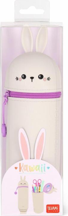 Produktbild Legami Kawaii 2-in-1 Silicone Pencil Case Bunny, Federmäppchen, Mäppchen, Stiftehalter, Hase, KA0014