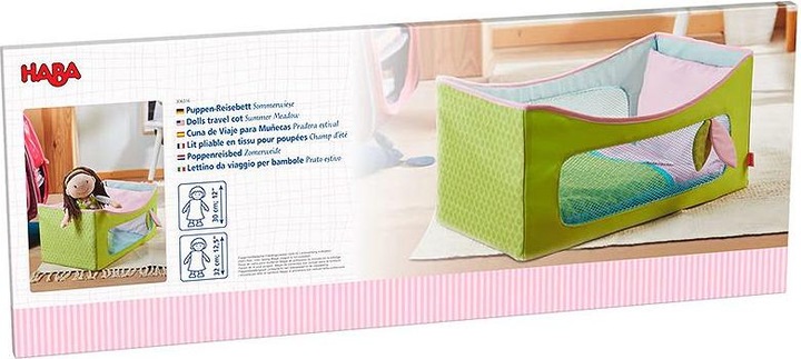 Image du produit Haba Lit pliable en tissu pour poupées Magie du printemps