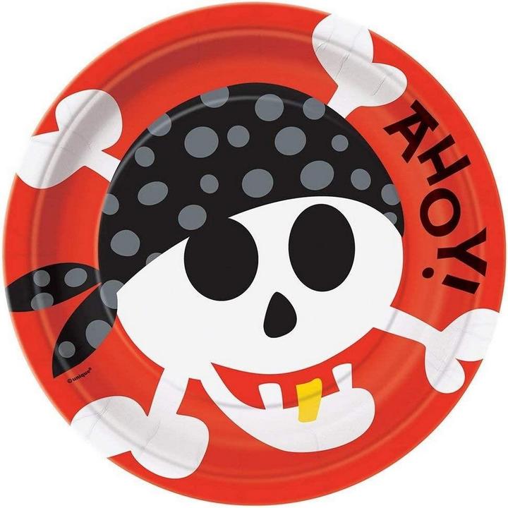 Produktbild Unique Party Pirat PartyTeller 8erPack Papier (8 x)
