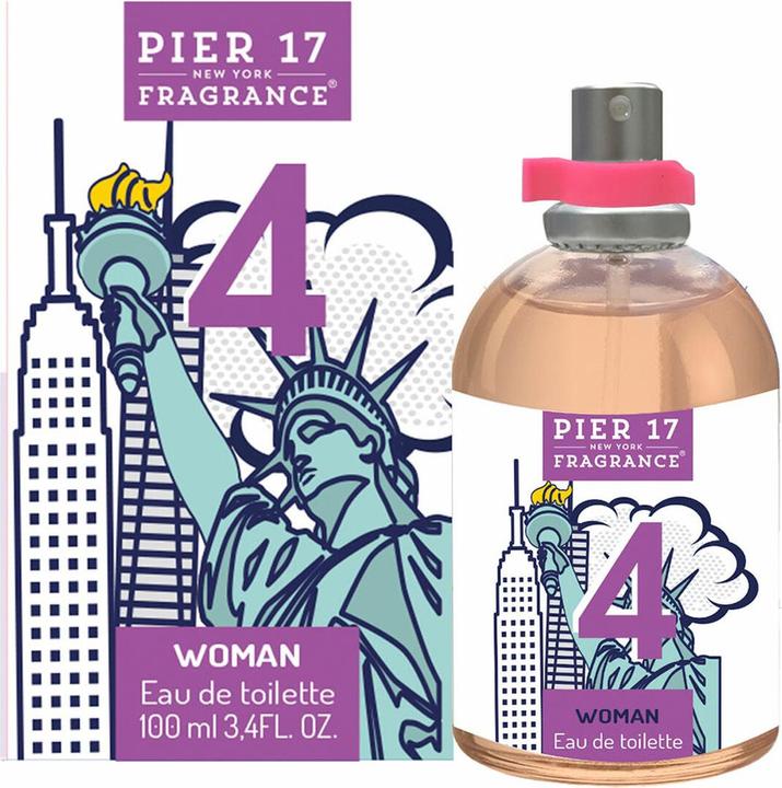 Pier 17 New York Women's Perfume EDT 100ml - 4er-Pack (Eau de Toilette, 100 ml)