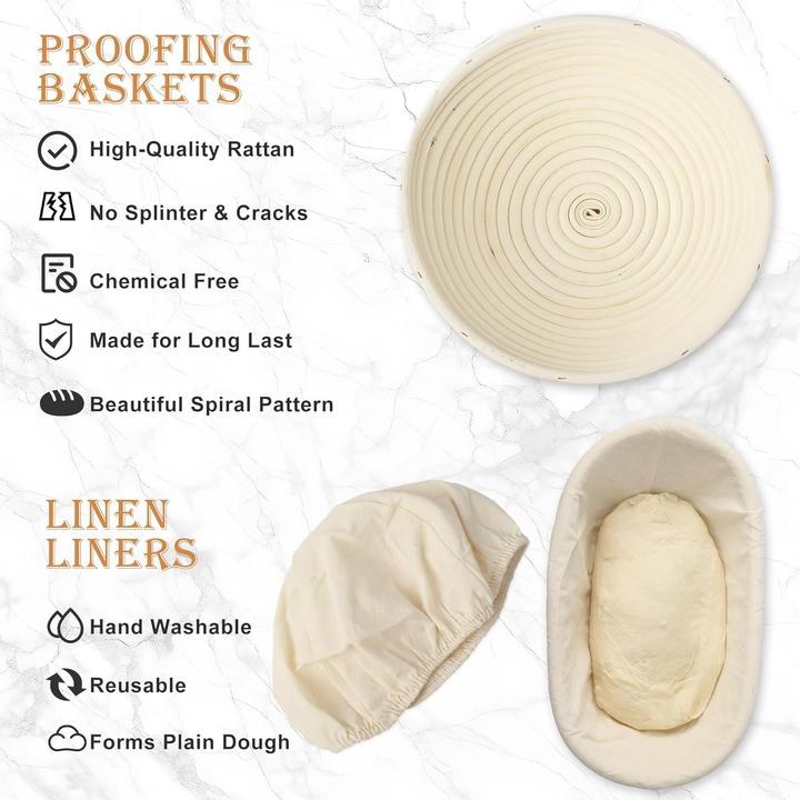 Actual product image Bucomtu Gärkorb Brotback-Set