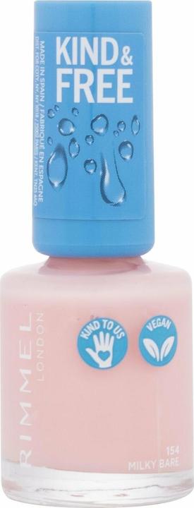 Actual product image Rimmel London Rimmel - Kind & Free Nail Polish - Nail Polish 8 ml - (154-milky bare, Colour paint)