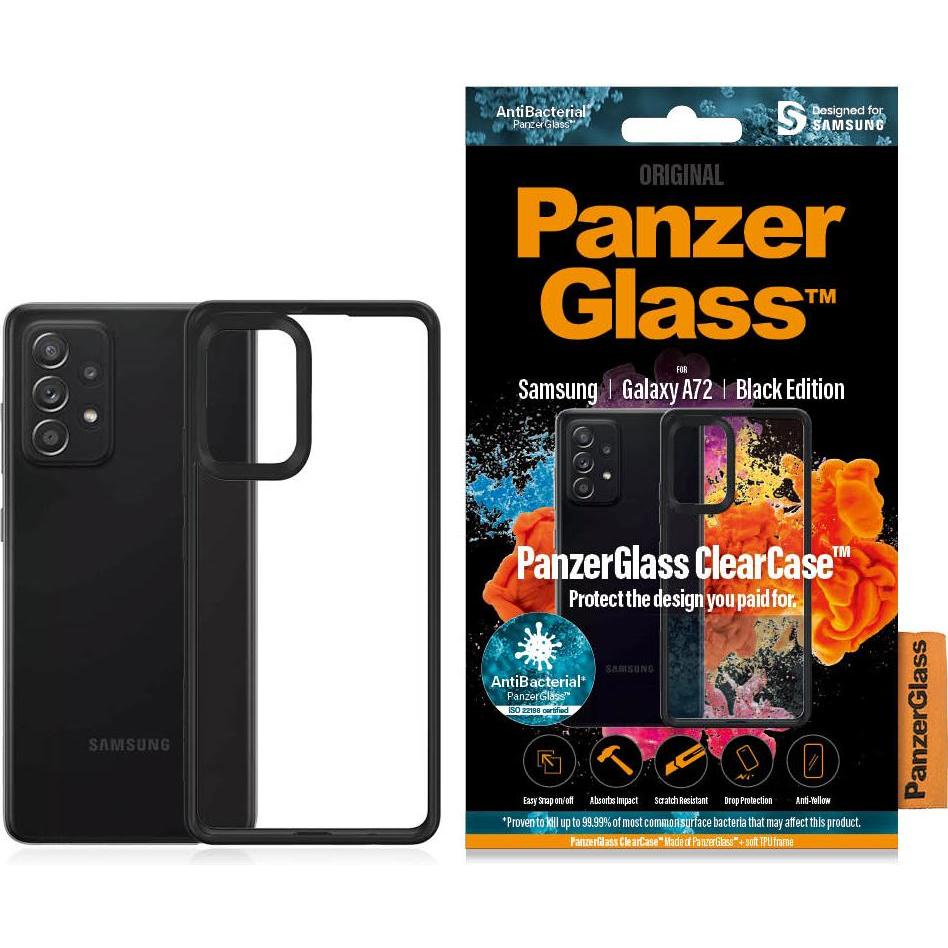 PanzerGlass 0296 Handy-Schutzhülle Transparent (Samsung Galaxy A72), Smartphone Hülle, Transparent